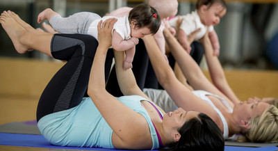 Baby & Me Yoga at dolphin dive baby spa